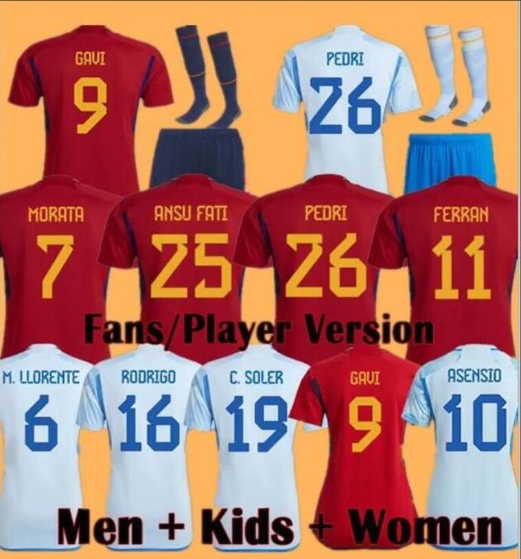 PEDRI Spain soccer jerseys 2022 ASENSION ANSU FATI 2023 Espana MORATA FERRAN KOKE GAVI ASENSION 22 23 WORLD RAMOS CUP fans Player version football shirts men kids kit
PEDRI Spain soccer jerseys 2022 ASENSION ANSU FATI 2023 Espana MORATA FERRAN KOKE GAVI ASENSION 22 23 WORLD RAMOS CUP fans Player version football shirts men kids kit