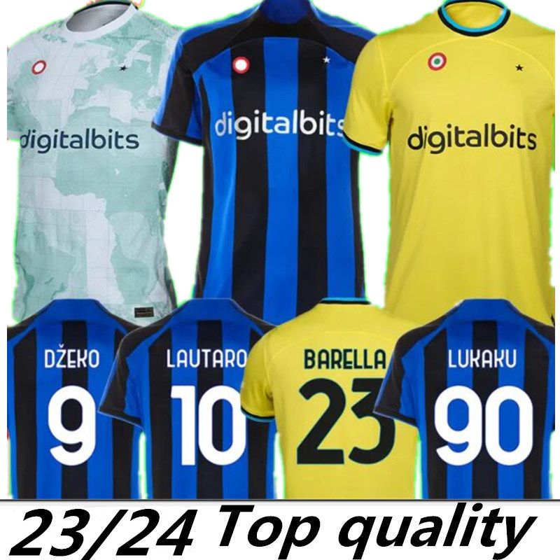 2023 LUKAKU soccer jersey BARELLA INTERS DZEKO MILANS LAUTARO VIDAL J. CORREA 22 23 football shirt CALHANOGLU GAGLIARDINI Men kit Yellow 3rd Kids equpment, Fan
2023 LUKAKU soccer jersey BARELLA INTERS DZEKO MILANS LAUTARO VIDAL J. CORREA 22 23 football shirt CALHANOGLU GAGLIARDINI Men kit Yellow 3rd Kids equpment, Fan