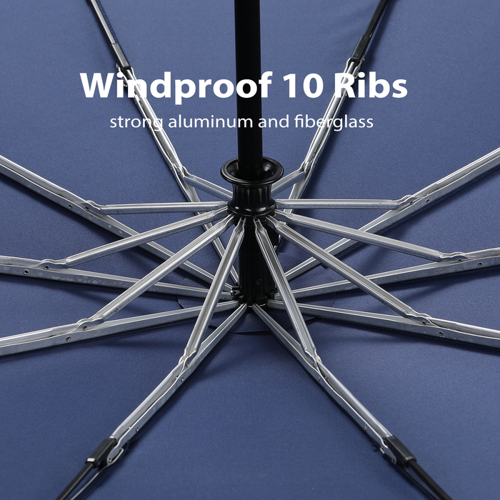 Umbrellas Big Automatic Carbon Fiber Handle Business Folding Men Windproof 10 Ribs Golf Parasol Outdoor Rain 230510