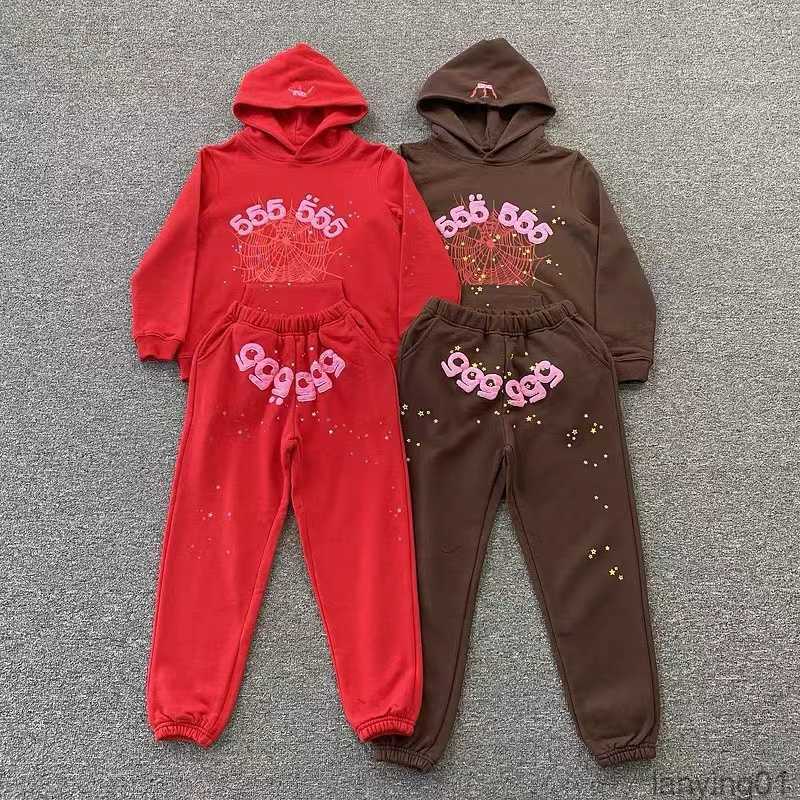 Men's Hoodies Sweatshirts Young Thug Foam Print Sp5der 555555 Pullover Set Brown Fashion Tracksuit Spider Web Hoody Sweatshirt Sweatpants Suit
Men's Hoodies Sweatshirts Young Thug Foam Print Sp5der 555555 Pullover Set Brown Fashion Tracksuit Spider Web Hoody Sweatshirt Sweatpants Suit