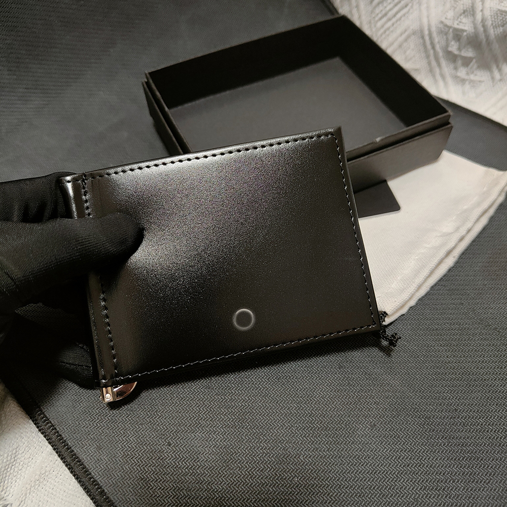 USD Money Clip Men Wallet 100% Genuine Leather wallet Credit Card Holder Pocket Purse Luxury Cash Clip Famous Designer Handbags Brand Messenger Bag Original Box