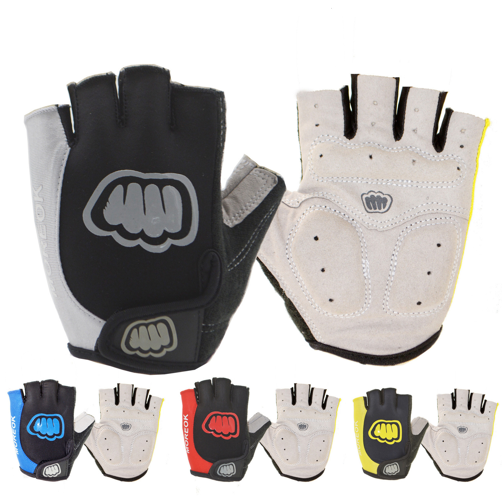 Brand Man Cycling Gloves Half Finger Gel Road Bike Glove Black Red Yellow Summer Sport Guantes Airsoft Parkour M L XL 220609, Yellow6
Brand Man Cycling Gloves Half Finger Gel Road Bike Glove Black Red Yellow Summer Sport Guantes Airsoft Parkour M L XL 220609, Yellow6