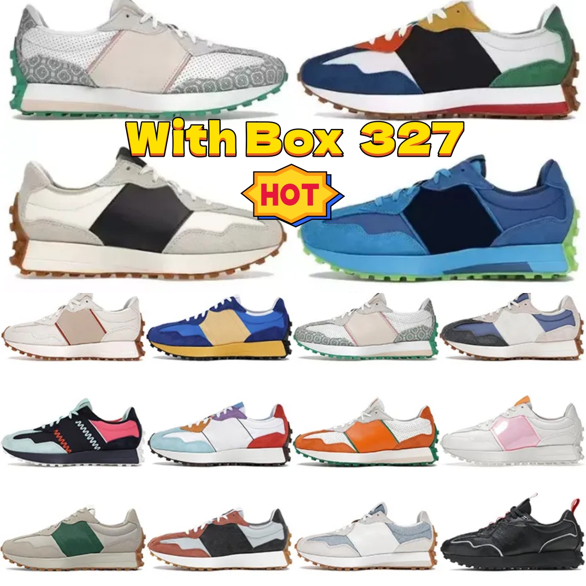 Brand New N327 Running Shoes Men Women Sneakers Light Grey Farmers Market Wheat Multicolor Beige Burgundy Sea Salt Black Khaki Designer Shoes 327s Mens Trainers
Brand New N327 Running Shoes Men Women Sneakers Light Grey Farmers Market Wheat Multicolor Beige Burgundy Sea Salt Black Khaki Designer Shoes 327s Mens Trainers