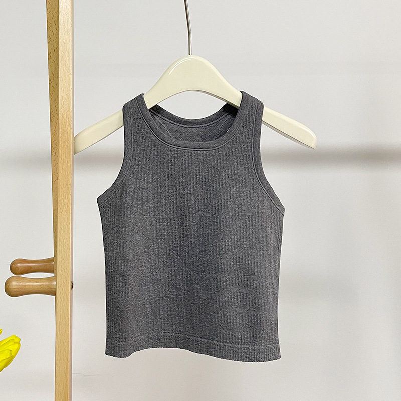 2025--Women Sports Bra Tops Finess Tank Vest Solid Workout Breathble Shockproof Top Female with pads