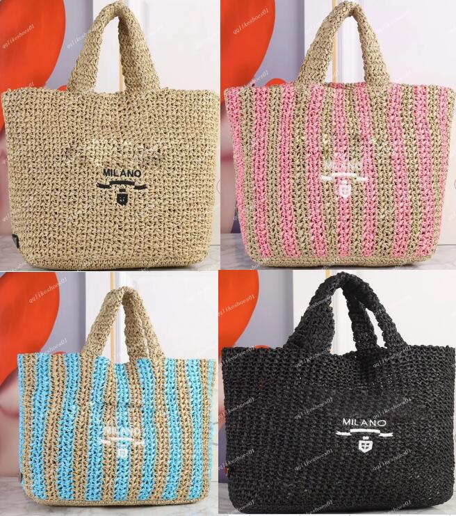 Designer Raffia Straw Tote Bag Beach Straw Shoulder Shopping Bags Handbags Patchwork Color Grass Large capacity Women Handbag Purse Crossbody Hobo Alphabet, Customize
Designer Raffia Straw Tote Bag Beach Straw Shoulder Shopping Bags Handbags Patchwork Color Grass Large capacity Women Handbag Purse Crossbody Hobo Alphabet, Customize