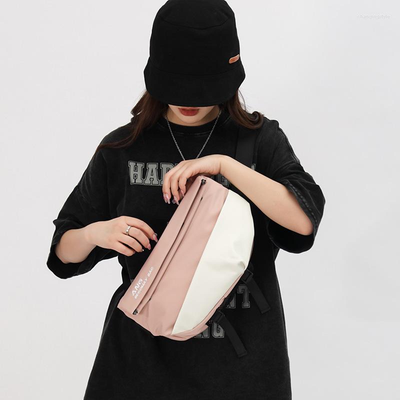 Waist Bags Women Men Chest Nylon Shoulder Crossbody Bag For Teenagers 2023 Korean Sport Phone Pouch Fashion Student Body Harajuku, Black
Waist Bags Women Men Chest Nylon Shoulder Crossbody Bag For Teenagers 2023 Korean Sport Phone Pouch Fashion Student Body Harajuku, Black