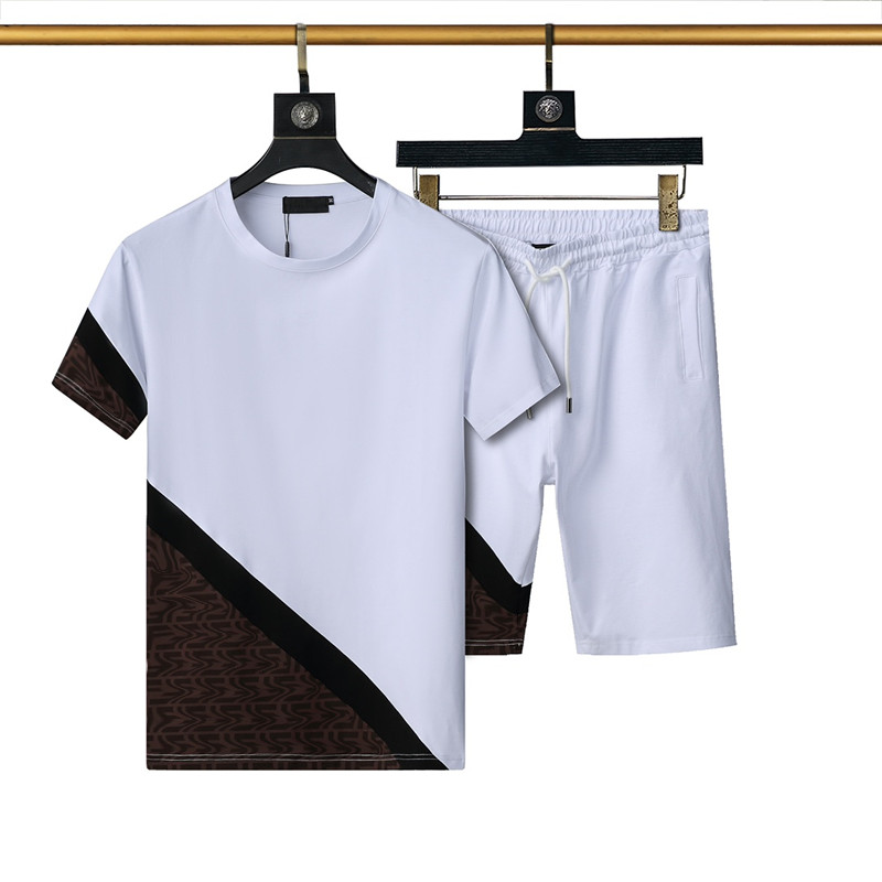 Mens Tracksuit 21 Summer Short Sleeves & Shorts Casual Pure Color Outfits Men Breathable Two Piece Pants Active Sweatsuits #MT3147, White
Mens Tracksuit 21 Summer Short Sleeves & Shorts Casual Pure Color Outfits Men Breathable Two Piece Pants Active Sweatsuits #MT3147, White