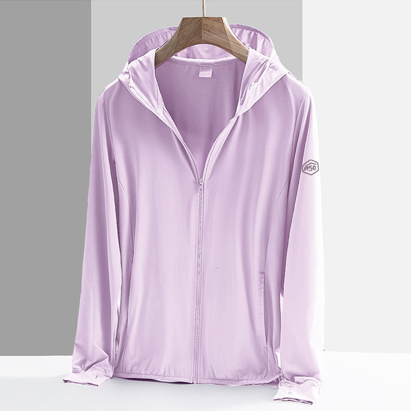 Women's Jackets Ice Silk Sun-Proof Female Clothing Loose Oversize Hooded Jackets Summer Outdoor Travel Fishing Thin Cardigan Zipper Coat 230512