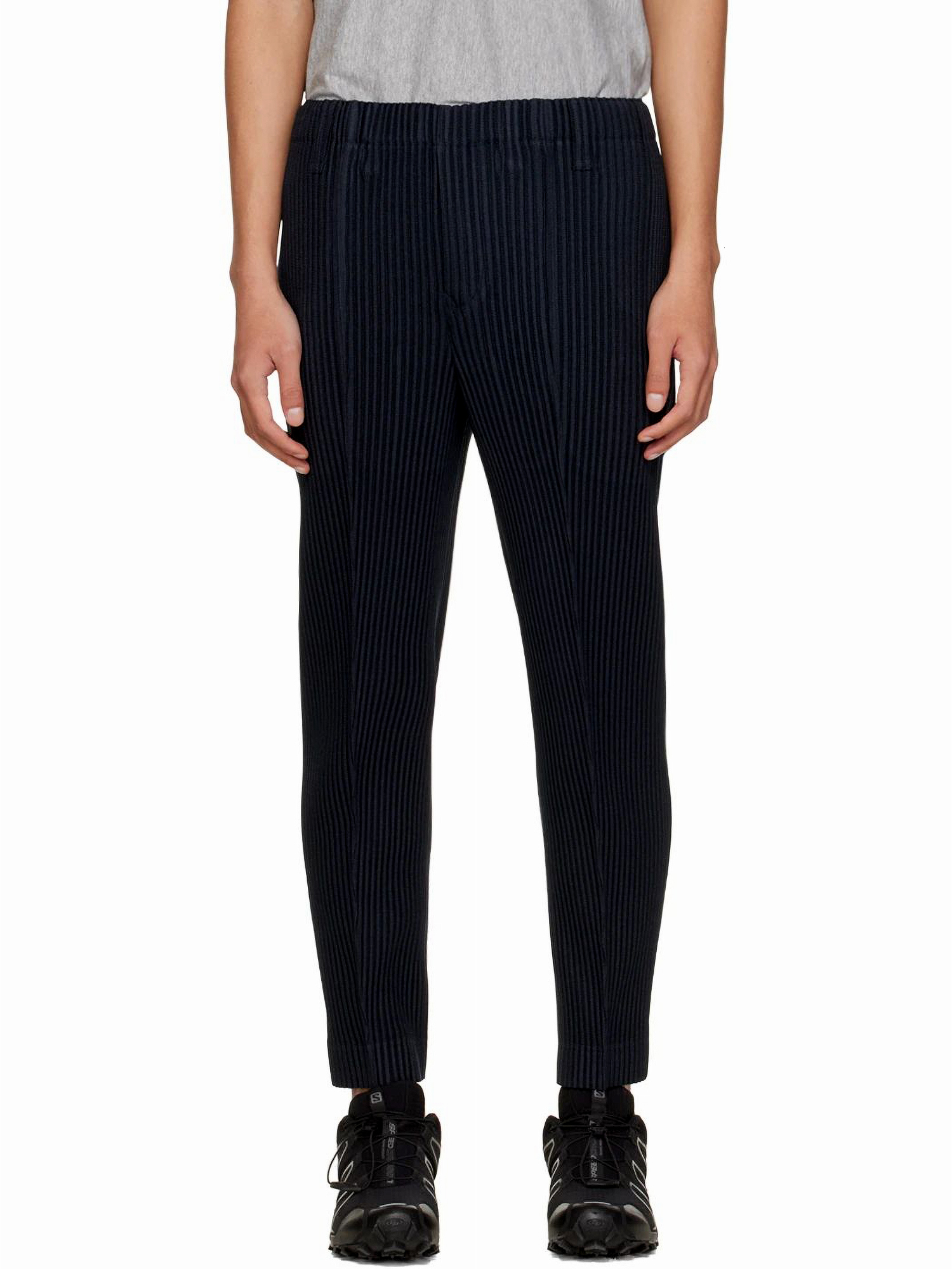 Men's Pants MI TEMPIO Stylish Men's Pleated Straight Sweatpants Male Pleats Trousers for Men Streetwear Casual Harajuku Fashion Man Clothing