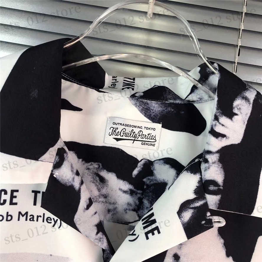 Men's Casual Shirts Summer Style WACKO MARIA Hawaii Shirts Men Women Short Shirt Tee Men Clothing japanese fashion T230512