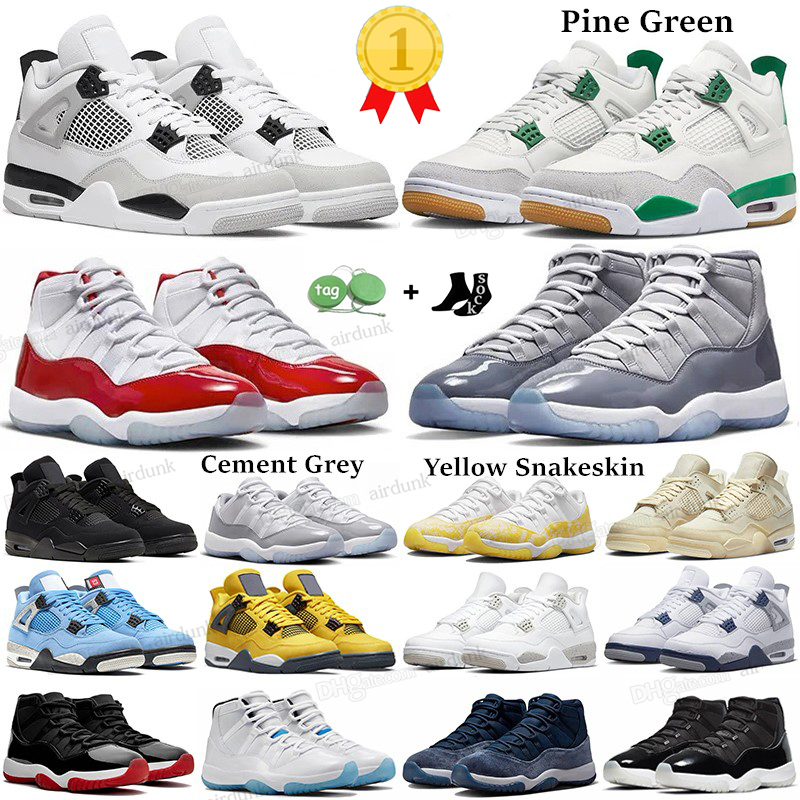4 basketball shoes for men women 4s Pine Green Military Black Cat Sail Red Thunder White Oreo 11 Cool Jumpman 11s Cherry Cement Grey Concord DMP Mens Trainers Sneakers, 25
4 basketball shoes for men women 4s Pine Green Military Black Cat Sail Red Thunder White Oreo 11 Cool Jumpman 11s Cherry Cement Grey Concord DMP Mens Trainers Sneakers, 25