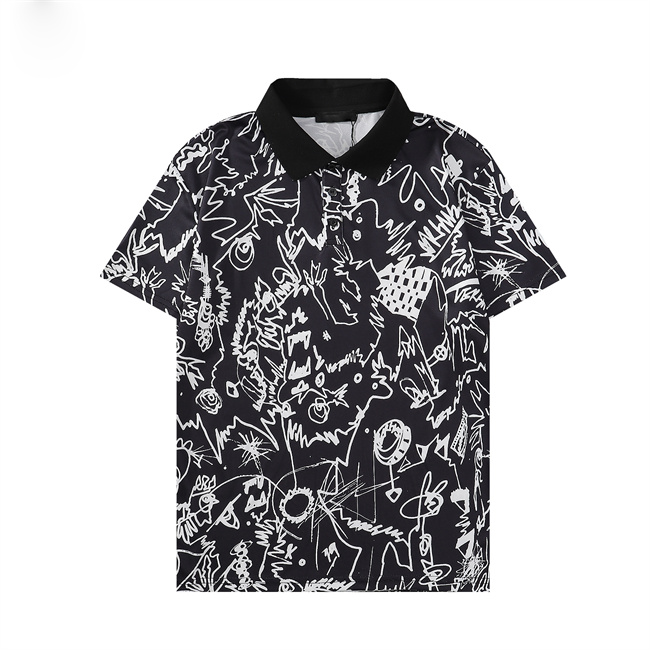 Designer Polo Shirts Men Luxury Polos Casual Mens T Shirt Letter Print Fashion High Street Man Tee Cottom Clothing Tees #001