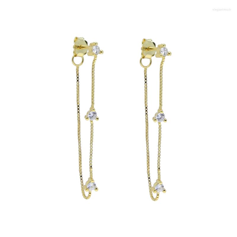 Hoop Earrings Delicate 925 Sterling Silver Small Stud White Round Cz Tassel Chain Romantic Minimalist Jewelry For Women
Hoop Earrings Delicate 925 Sterling Silver Small Stud White Round Cz Tassel Chain Romantic Minimalist Jewelry For Women
