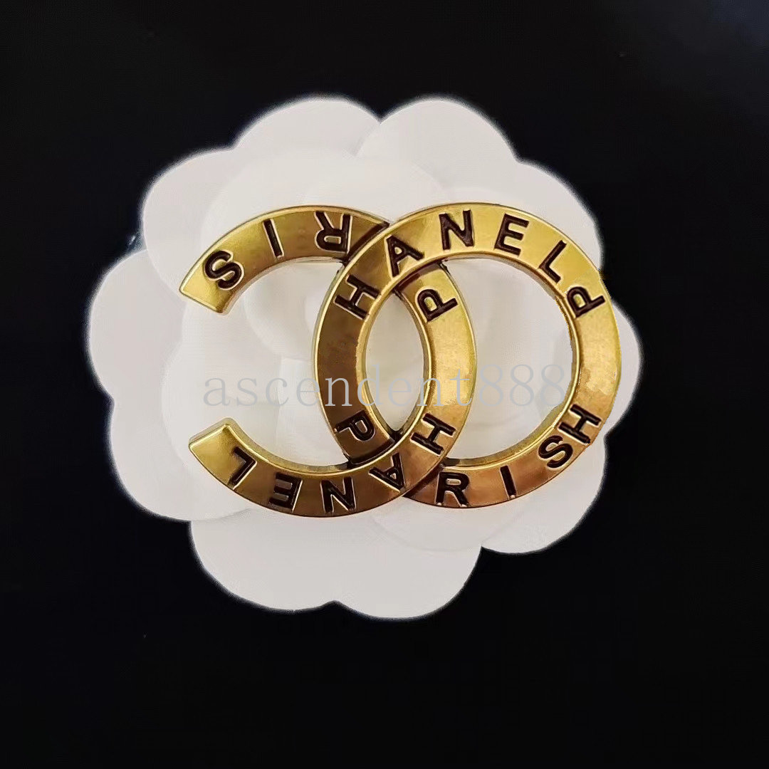 20 Style Brand C Double Letter Brooches Women Designer Brooch Pearl Rhinestone Crystal Retro Broochs Suit Laple Pin Fashion Jewelry Accessories Gifts