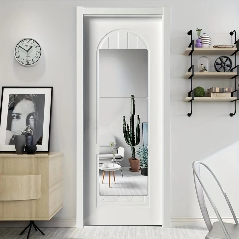 Stick a wall mirror wall adhesive acrylic bathroom toilet general household cosmetic mirror mirror hd from punching