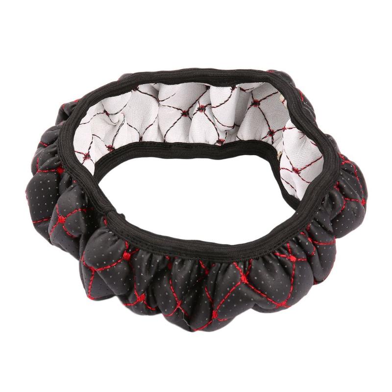 Steering Wheel Covers Novel Korean Plaid Car Leather Embroidery Elastic Skidproof Stretch-On Auto Cover With Needle Hole Selling
Steering Wheel Covers Novel Korean Plaid Car Leather Embroidery Elastic Skidproof Stretch-On Auto Cover With Needle Hole Selling