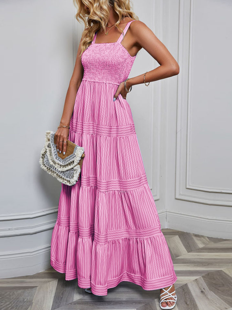 Casual Dresses In Spring and Summer Women's Wear Suspender Waist Band Holiday Dress Vintage Sexy Beach Dress for Women Dresses 230512