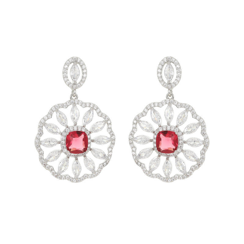 Luxury Designer Diamond Sun Flower Charm Earrings Round Drop Earrings Women Bridal Wedding CZ Diamond Stud Ear rings Female Ear Jewellry
Luxury Designer Diamond Sun Flower Charm Earrings Round Drop Earrings Women Bridal Wedding CZ Diamond Stud Ear rings Female Ear Jewellry