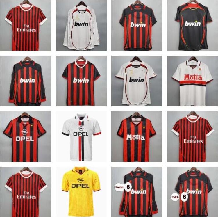 Retro Soccer Jerseys long sleeve Kaka Baggio Maldini VAN BASTEN Pirlo Inzaghi Beckham Gullit Shevchenko Vintage Shirt Classic Kit 93 94 95 96 97 06 07 09 10 Ac MiLaNS, 15
Retro Soccer Jerseys long sleeve Kaka Baggio Maldini VAN BASTEN Pirlo Inzaghi Beckham Gullit Shevchenko Vintage Shirt Classic Kit 93 94 95 96 97 06 07 09 10 Ac MiLaNS, 15