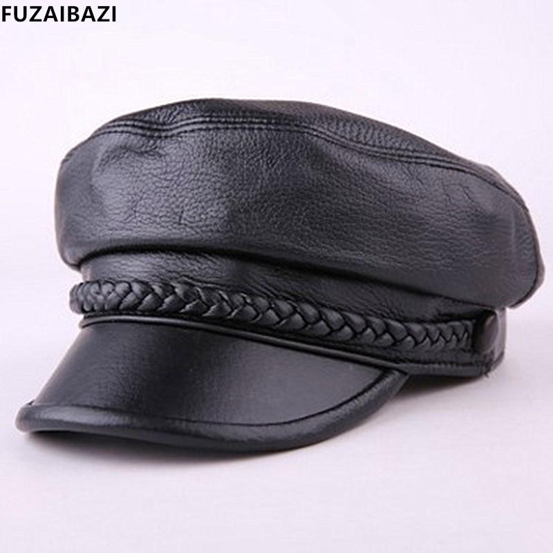 Wide Brim Hats FUZAIBAZI Fashion Men's Women's Genuine Autumn Winter First Layer Sheepskin Military Hat Youth All-Match Trend Flat Cap, Black
Wide Brim Hats FUZAIBAZI Fashion Men's Women's Genuine Autumn Winter First Layer Sheepskin Military Hat Youth All-Match Trend Flat Cap, Black