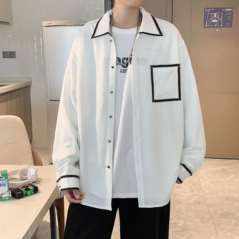 Men's Casual Shirts Fashion Shirt Men's Long-sleeved 2023 Spring And Autumn Loose Korean Style Comfortable Top Boutique, White
Men's Casual Shirts Fashion Shirt Men's Long-sleeved 2023 Spring And Autumn Loose Korean Style Comfortable Top Boutique, White