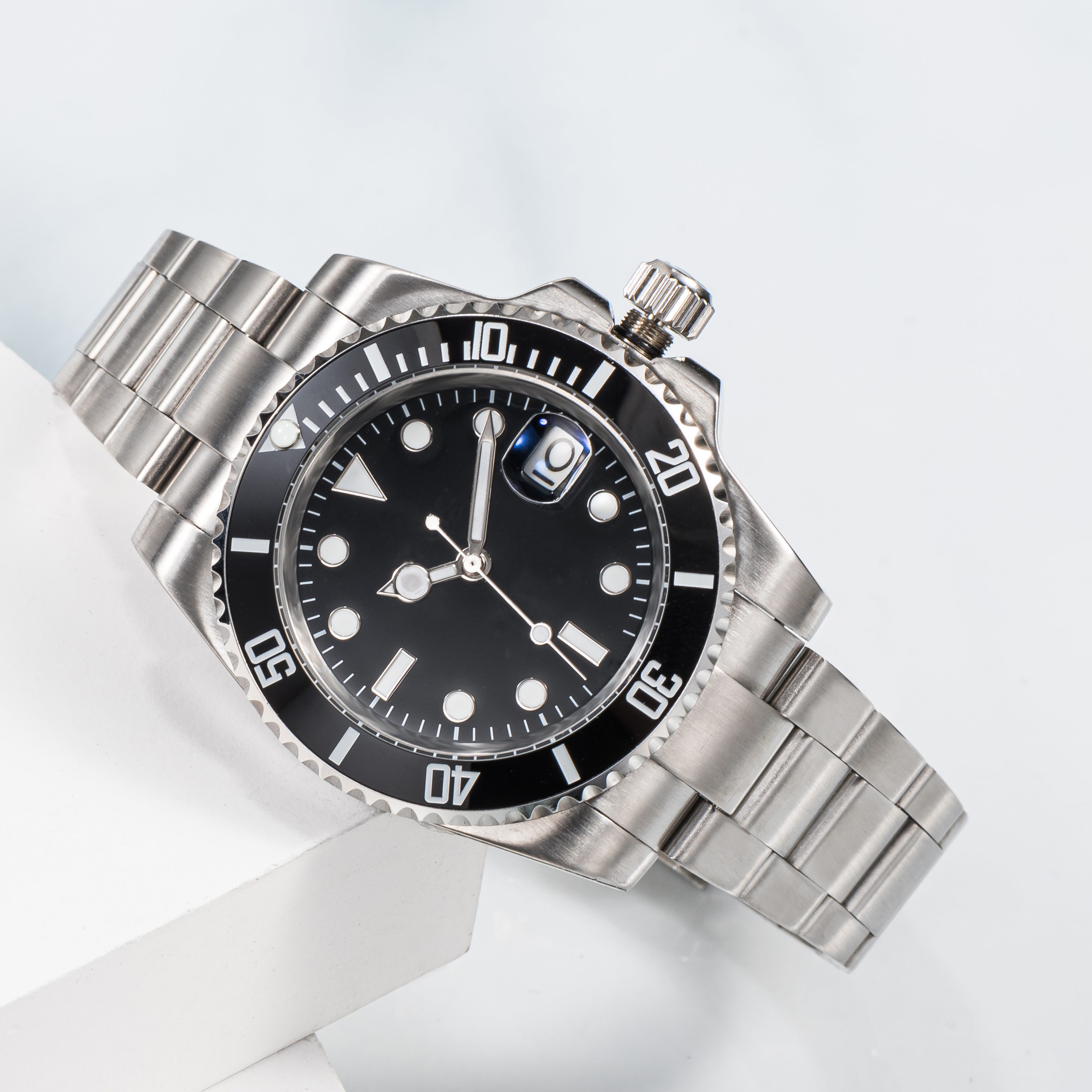 Glide Lock Luxury Ceramic Bezel Sapphire Men watch 2813 Mechanical Automatic Movement SS Fashion Watch men's designer Watches Wristwatches AAA 2033NEW, Add 5atm waterproof
Glide Lock Luxury Ceramic Bezel Sapphire Men watch 2813 Mechanical Automatic Movement SS Fashion Watch men's designer Watches Wristwatches AAA 2033NEW, Add 5atm waterproof