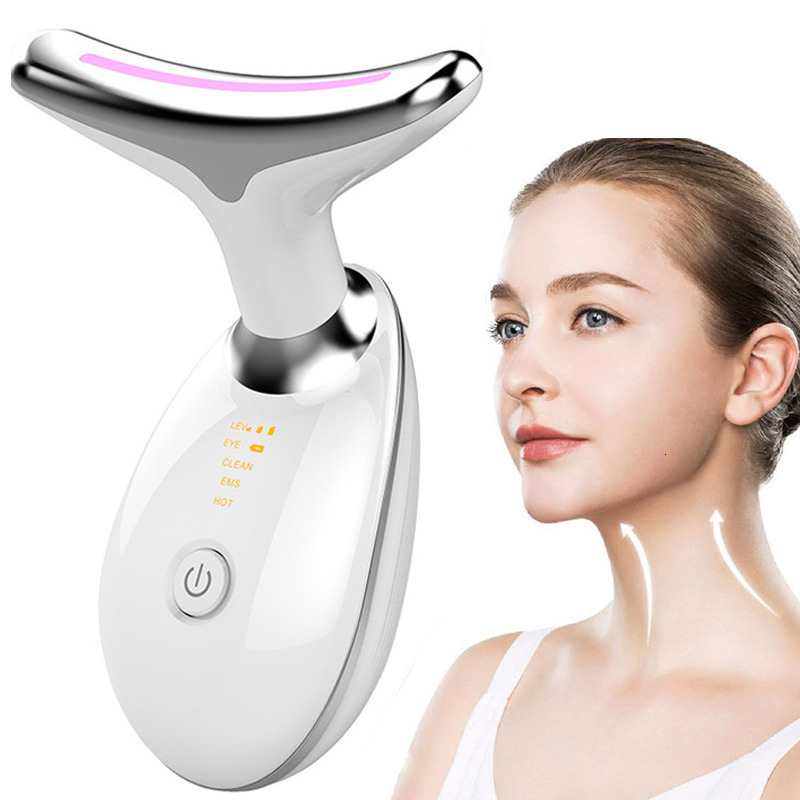 Face Care Devices Neck Anti Wrinkle Beauty Device and Tighten Massager Electric LED Pon Microcurrent Remover 230512