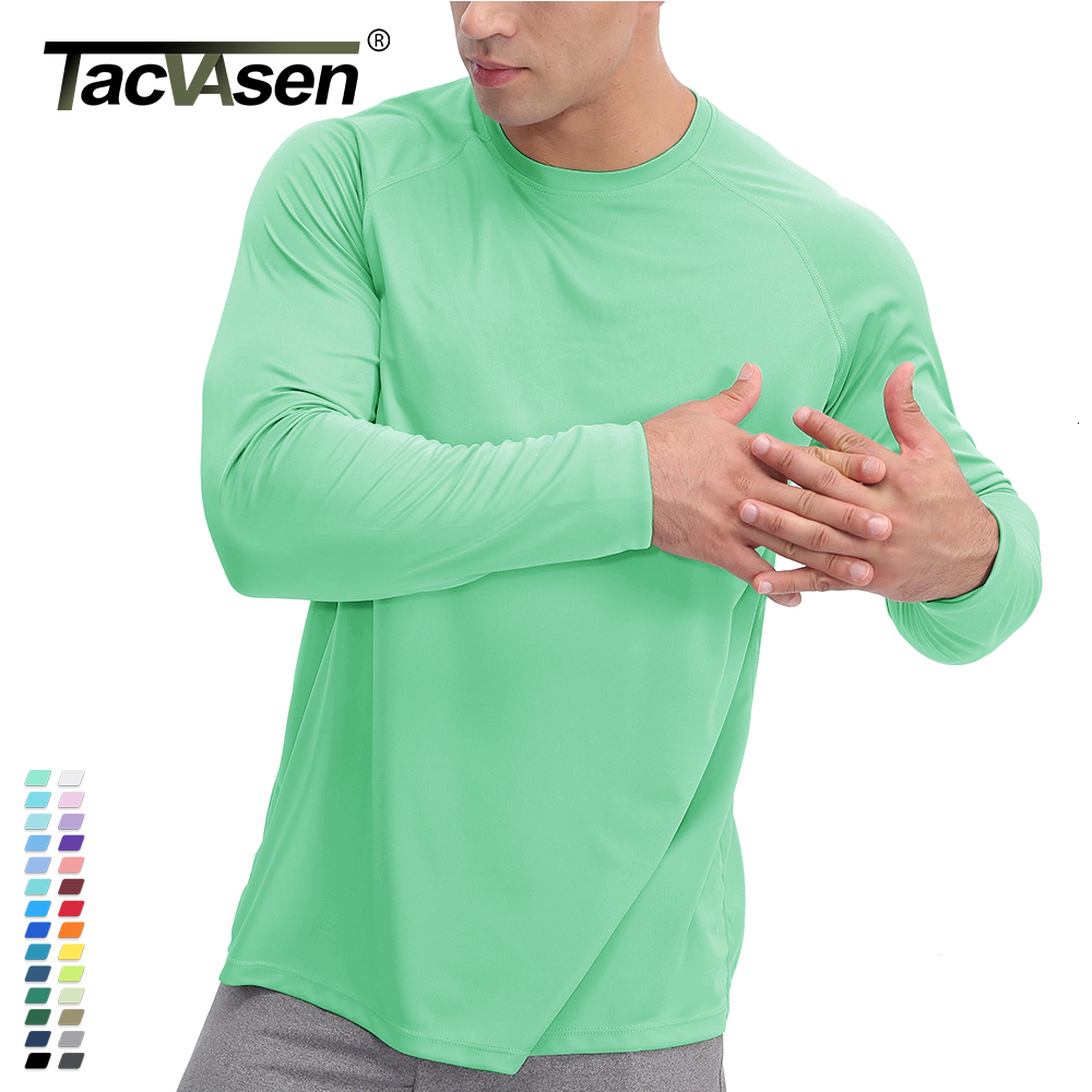 Men's TShirts TACVASEN Sun Protection Tshirts Summer UPF 50 Mens Long Sleeve Quick Dry Athlectic Sports Hiking Performance Tshirts Tee Tops 230512, Azure blue
Men's TShirts TACVASEN Sun Protection Tshirts Summer UPF 50 Mens Long Sleeve Quick Dry Athlectic Sports Hiking Performance Tshirts Tee Tops 230512, Azure blue
