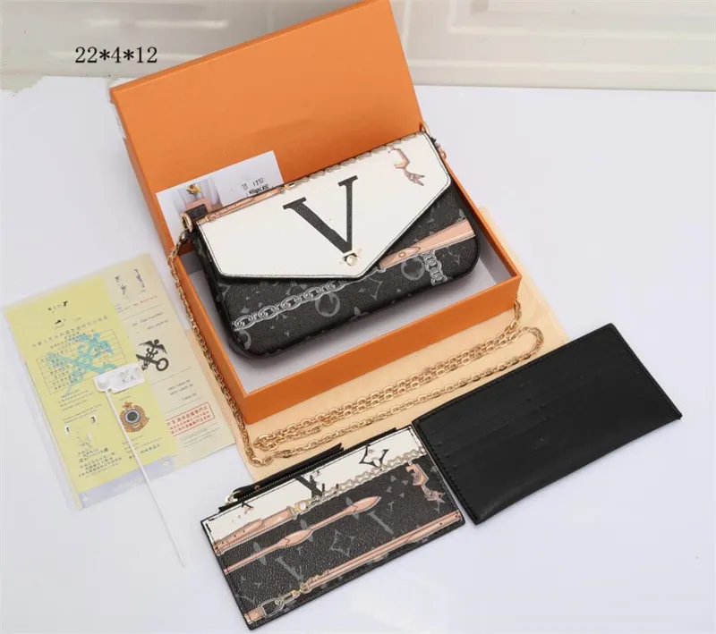 luxury designer bag 2023 Women Felicie tote bag fashion women handbags top quality chain 3pcs/set crossbody shoulderbag cardholder lady clutch purse wallet L001, Yellow
luxury designer bag 2023 Women Felicie tote bag fashion women handbags top quality chain 3pcs/set crossbody shoulderbag cardholder lady clutch purse wallet L001, Yellow