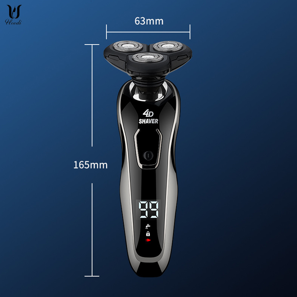 Electric Shavers Razor Hair Cutting Shaving Machine for Men Clipper Beard Trimmer Rotary 100% Water Fast Charging 230512