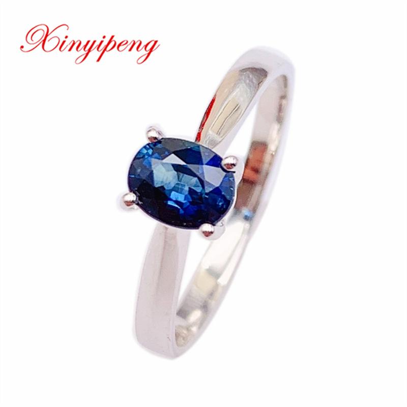 Cluster Rings Xinyipeng Gemstone Jewelry Real 18K White Gold Inlaid Natural Sapphire Fine Anniversary Gift For Women
Cluster Rings Xinyipeng Gemstone Jewelry Real 18K White Gold Inlaid Natural Sapphire Fine Anniversary Gift For Women