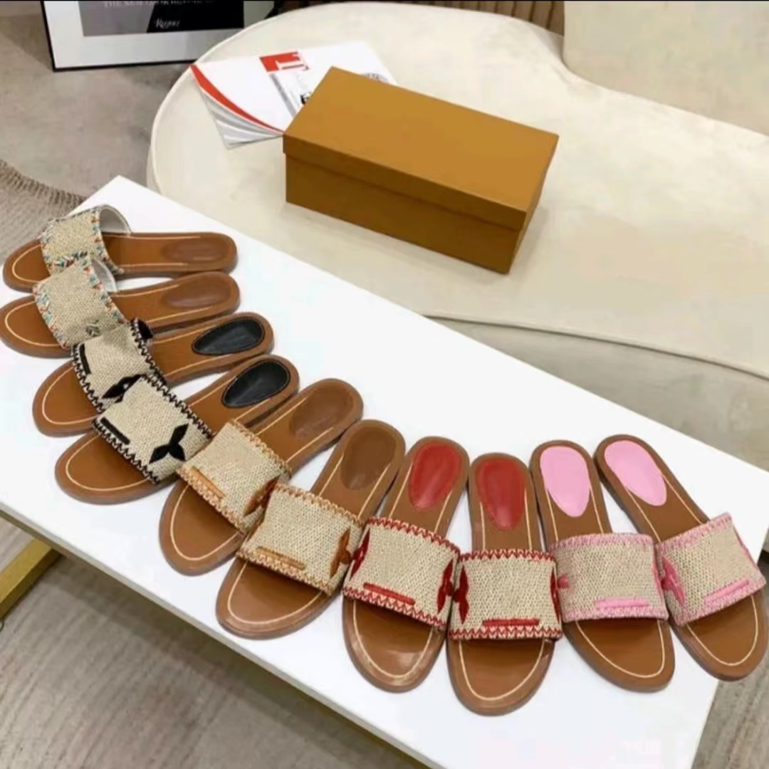 Luxury slippers women's Embroider Slide Sandal Designer Women Letter Slipper Fashion Summer Beach Comfortable Slides For Ladies Low Heel Sandals Flat Womens Shoes, Brown
Luxury slippers women's Embroider Slide Sandal Designer Women Letter Slipper Fashion Summer Beach Comfortable Slides For Ladies Low Heel Sandals Flat Womens Shoes, Brown
