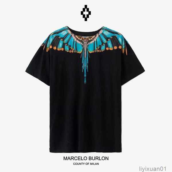 2023 Designer Marcelos Burlons Pink Purple Winged Short Sleeve Men's and Women's Street T-shirts Summer Fashion Ins 2 G3H5, White4
2023 Designer Marcelos Burlons Pink Purple Winged Short Sleeve Men's and Women's Street T-shirts Summer Fashion Ins 2 G3H5, White4