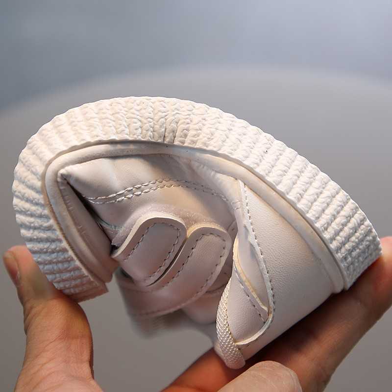 Athletic Outdoor kids sneakers boys girls trainers Children leather white black school shoes pink casual shoe flexible sole fashion H260130