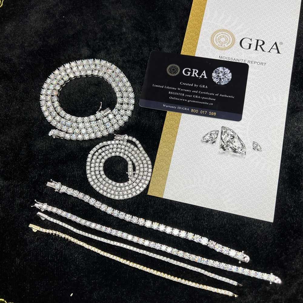 Hot Hip Hop Style 2mm 3mm 4mm 5mm 6.5mm VVS Moissanites Diamond In 925 Silver Necklace Tennis Chain moissanite
Hot Hip Hop Style 2mm 3mm 4mm 5mm 6.5mm VVS Moissanites Diamond In 925 Silver Necklace Tennis Chain moissanite