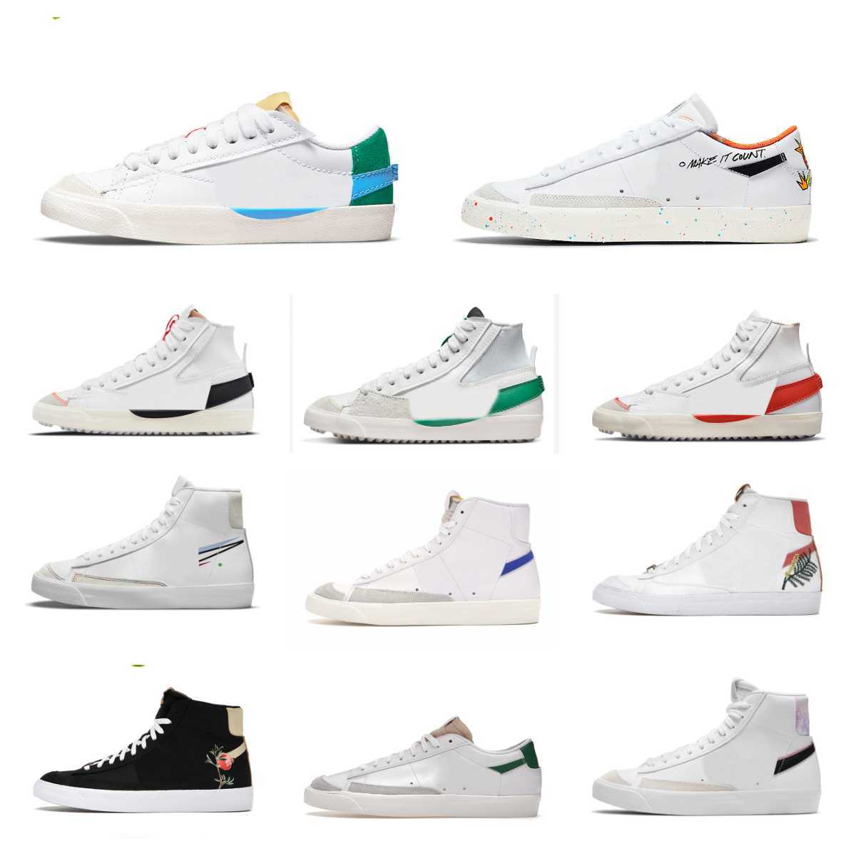 Blazer Mid 77 Vintage Blazers Jumbo Low Casual Shoes Men Women Black White Multi Color Indigo Pine Green University Blue Mens Trainers Designer Platform Sneakers S01, Shua
Blazer Mid 77 Vintage Blazers Jumbo Low Casual Shoes Men Women Black White Multi Color Indigo Pine Green University Blue Mens Trainers Designer Platform Sneakers S01, Shua