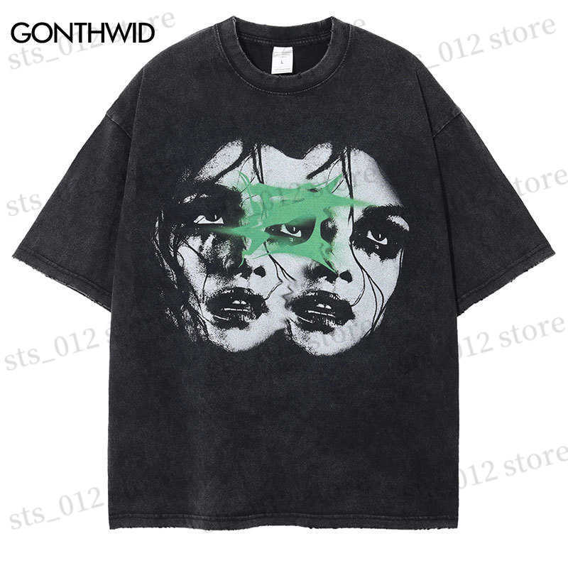 Men's T-Shirts Vintage Men Tshirt Streetwear Hip Hop Graphic Print Punk Gothic Washed T-Shirt Harajuku Fashion Casual Loose Cotton Tee Shirts T230512, Black7
Men's T-Shirts Vintage Men Tshirt Streetwear Hip Hop Graphic Print Punk Gothic Washed T-Shirt Harajuku Fashion Casual Loose Cotton Tee Shirts T230512, Black7