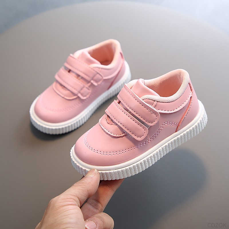 Athletic Outdoor kids sneakers boys girls trainers Children leather white black school shoes pink casual shoe flexible sole fashion H260130