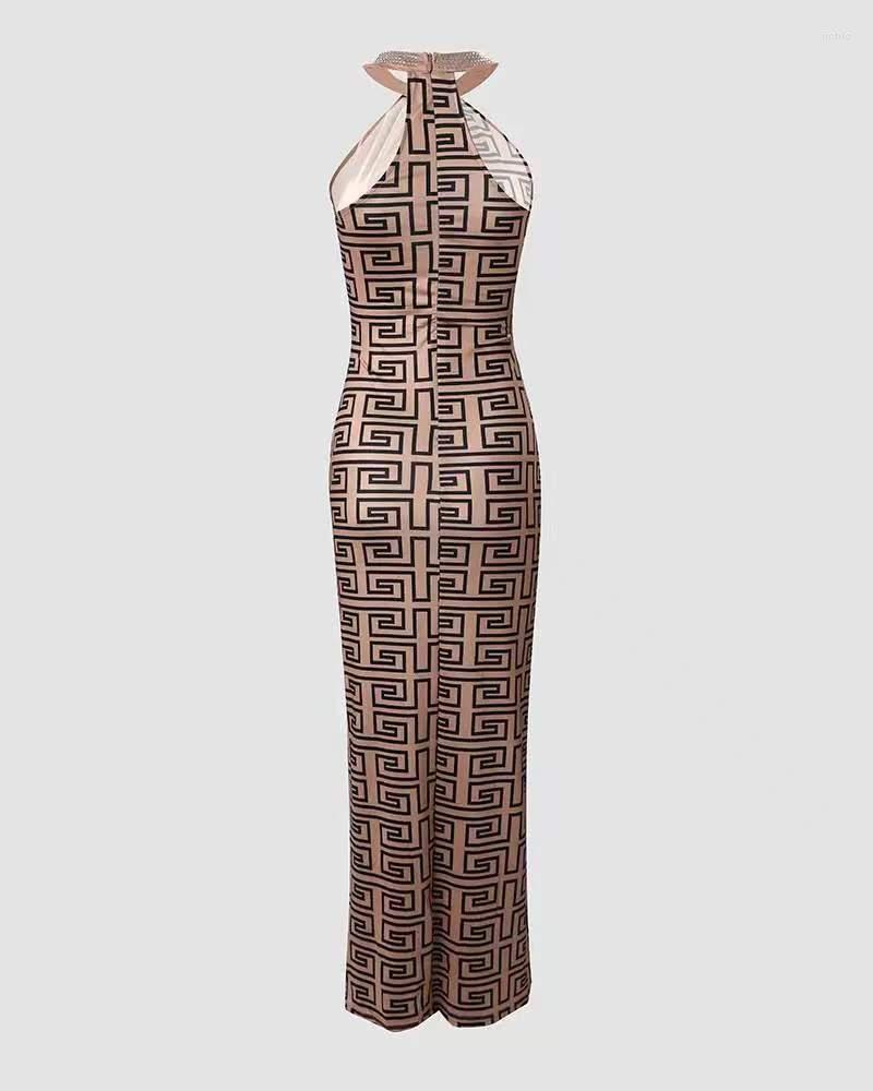 Casual Dresses Sexy Off Shoulder Sleeveless Cut Out Slit Maxi Women Elegant Party Evening Prom Birthday Ling Dress 2024 Spring Clothes