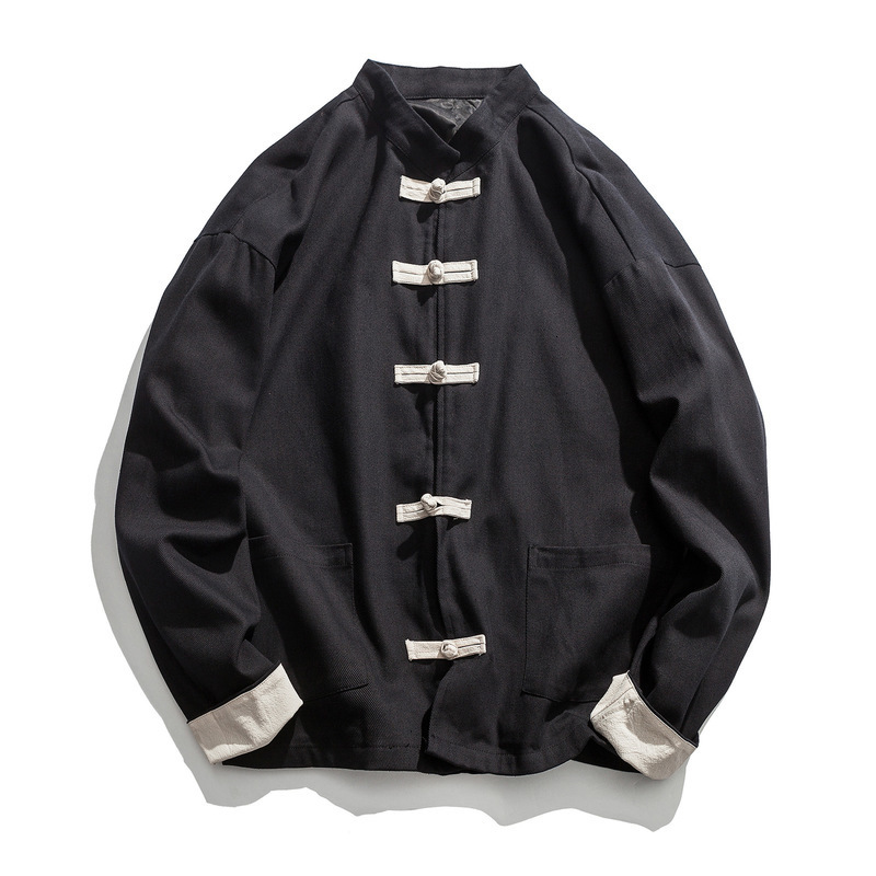 Ethnic Clothing Men Chinese Style Hanfu Tops Pants Traditional Ethnic Kung Fu Jackets Trousers Cotton Linen Tshirt Fashion Clothing 230512