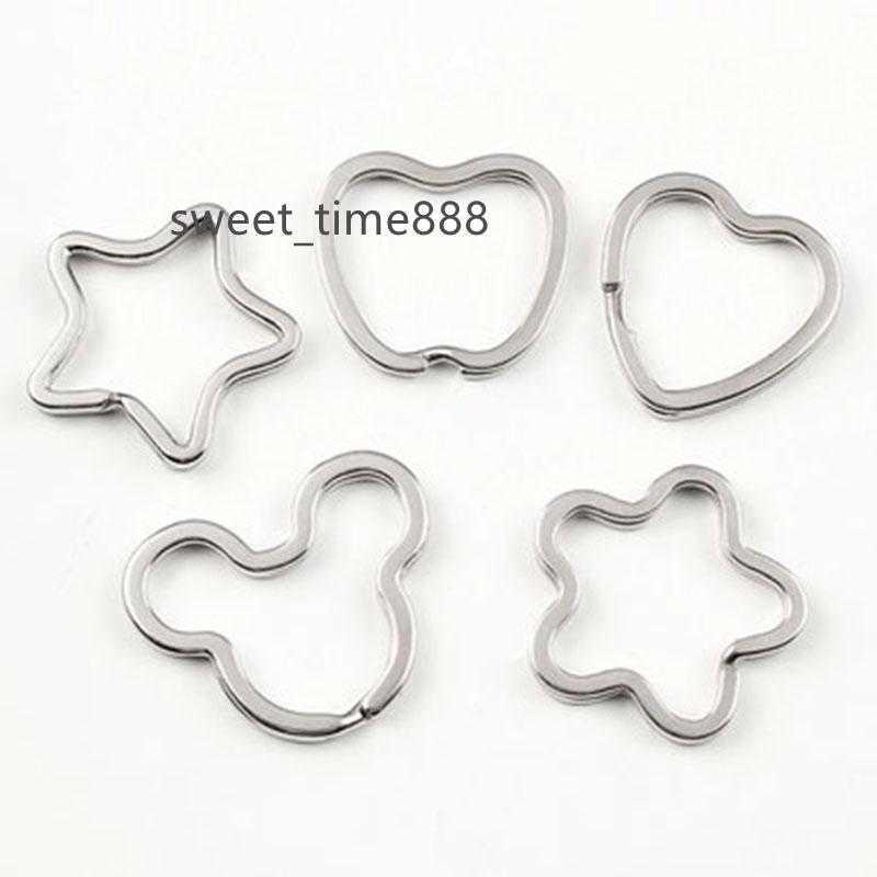 100pcs/lot Metal Pentagram Star Heart Key Holder Split Rings Keyring Keychain Loop Circle Hook Accessories Free Shipping
100pcs/lot Metal Pentagram Star Heart Key Holder Split Rings Keyring Keychain Loop Circle Hook Accessories Free Shipping