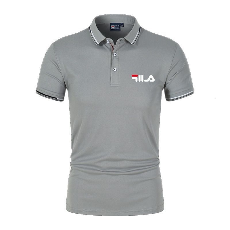 Men's Polos spring and summer men's polo shirt casual standup collar slim breathable top Tshirt fashion young men's short sleeves 23051