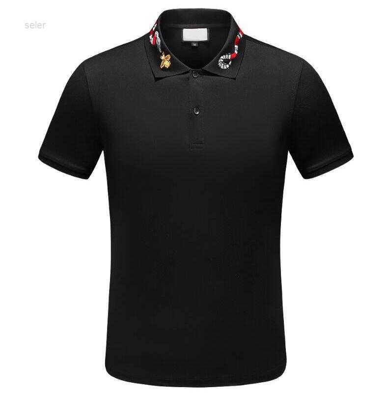 Summer Tee T-shirt for Mens Polo Shirts High Street Embroidery Garter Snakes Little Bee Print Clothing Men Classic Polos Shirt LRG6, Black2
Summer Tee T-shirt for Mens Polo Shirts High Street Embroidery Garter Snakes Little Bee Print Clothing Men Classic Polos Shirt LRG6, Black2
