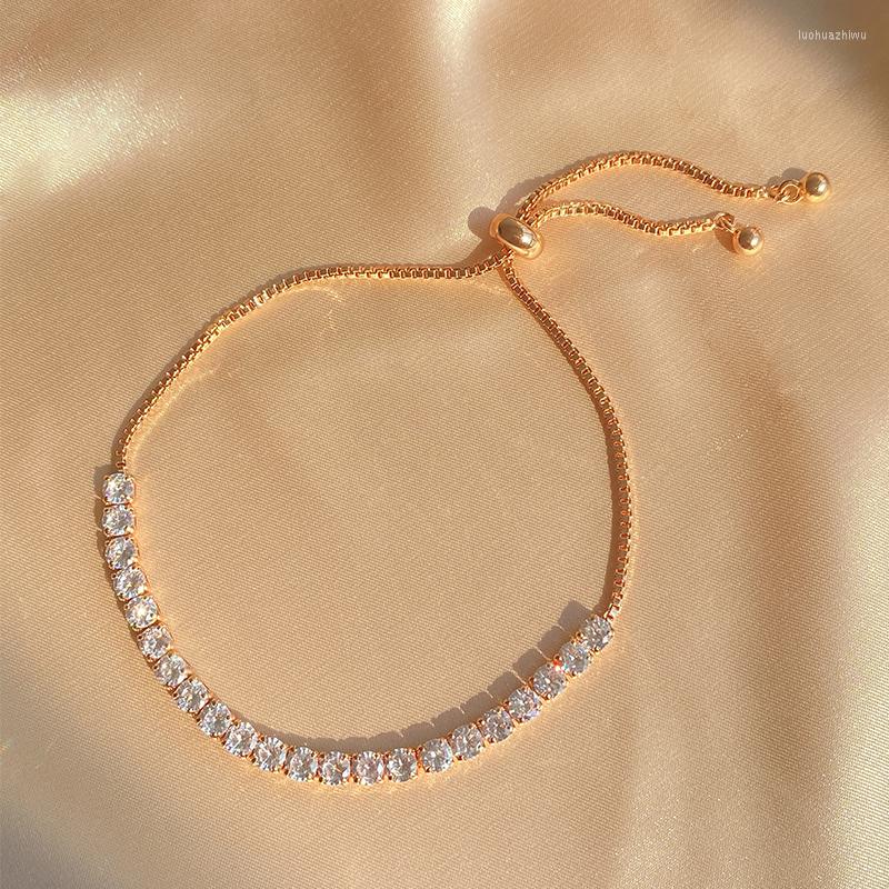 Link Bracelets Shiny Geometric Zirconia Bracelet Crystal Gold Color Adjustable For Women Wedding Party Jewelry
Link Bracelets Shiny Geometric Zirconia Bracelet Crystal Gold Color Adjustable For Women Wedding Party Jewelry