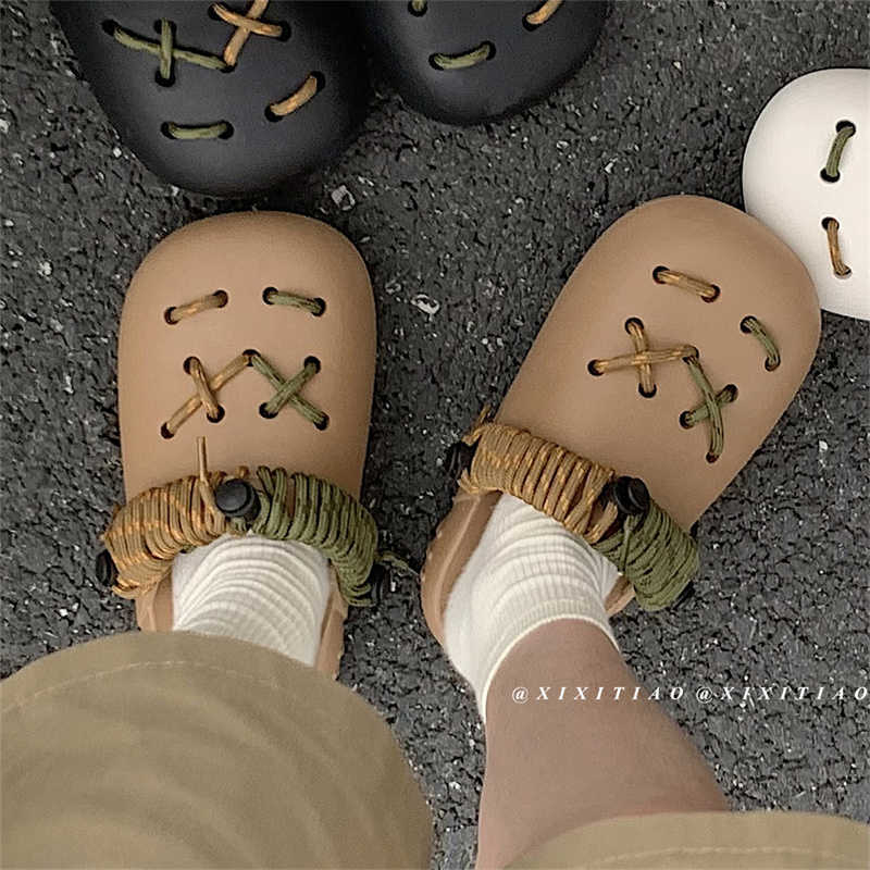 Slippers Garden Slippers for Women Retro Couple Beach Sandals Female Student EVA Thick Bottom Hole Shoes Summer Damping Slides Unisex G230512, Brown
Slippers Garden Slippers for Women Retro Couple Beach Sandals Female Student EVA Thick Bottom Hole Shoes Summer Damping Slides Unisex G230512, Brown