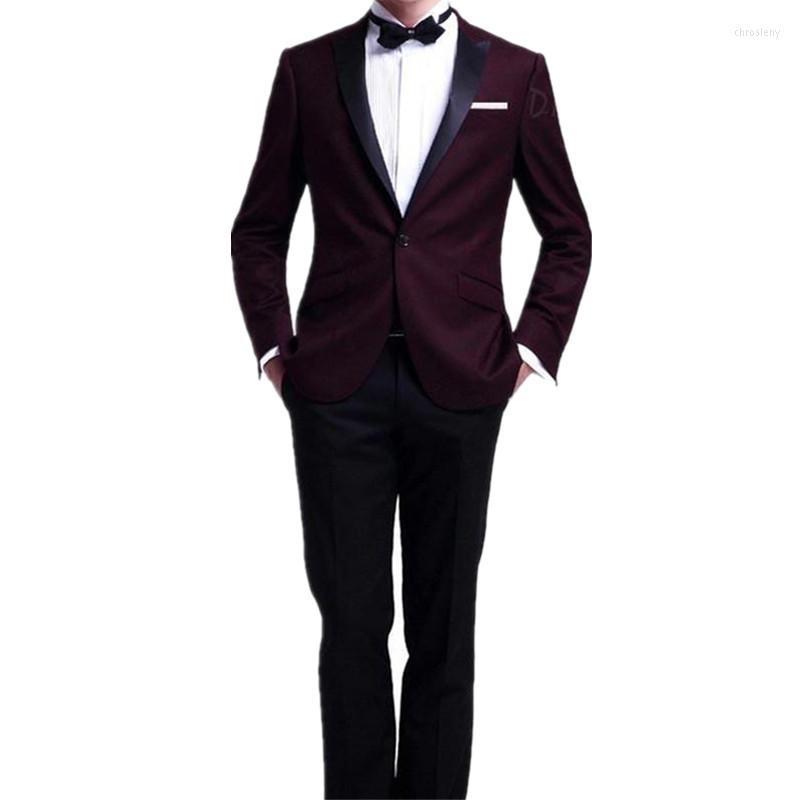 Men' Suits Suit Custom Groom Dress Man Wine Red Black Lapel Business Casual Jacket And Pants, Purple
Men' Suits Suit Custom Groom Dress Man Wine Red Black Lapel Business Casual Jacket And Pants, Purple