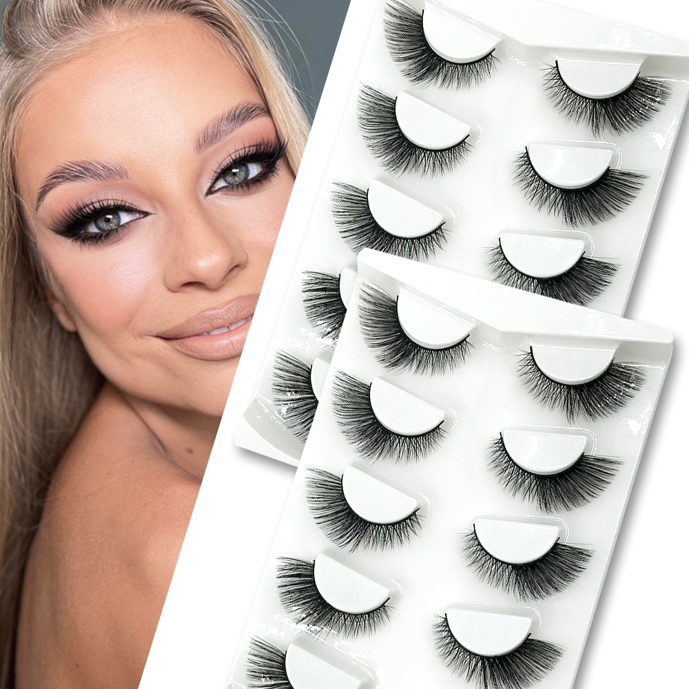 5 Pairs Cat Eye Lashes Natural Faux Mink Lashes 3D 5D Fox Eye Winged End Eye Elong Fake Eyelashes Extension Supplies Makeup Tool DJ
5 Pairs Cat Eye Lashes Natural Faux Mink Lashes 3D 5D Fox Eye Winged End Eye Elong Fake Eyelashes Extension Supplies Makeup Tool DJ