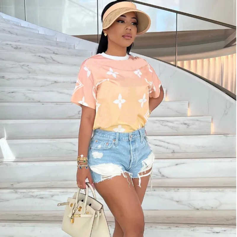 Brand tshirt American Womens Clothing Designer Tshirt Printed Tee Fashion Pullover Top Quick Dry Loose Short Sleeve Round Neck Sweatshirt, Ginger
Brand tshirt American Womens Clothing Designer Tshirt Printed Tee Fashion Pullover Top Quick Dry Loose Short Sleeve Round Neck Sweatshirt, Ginger