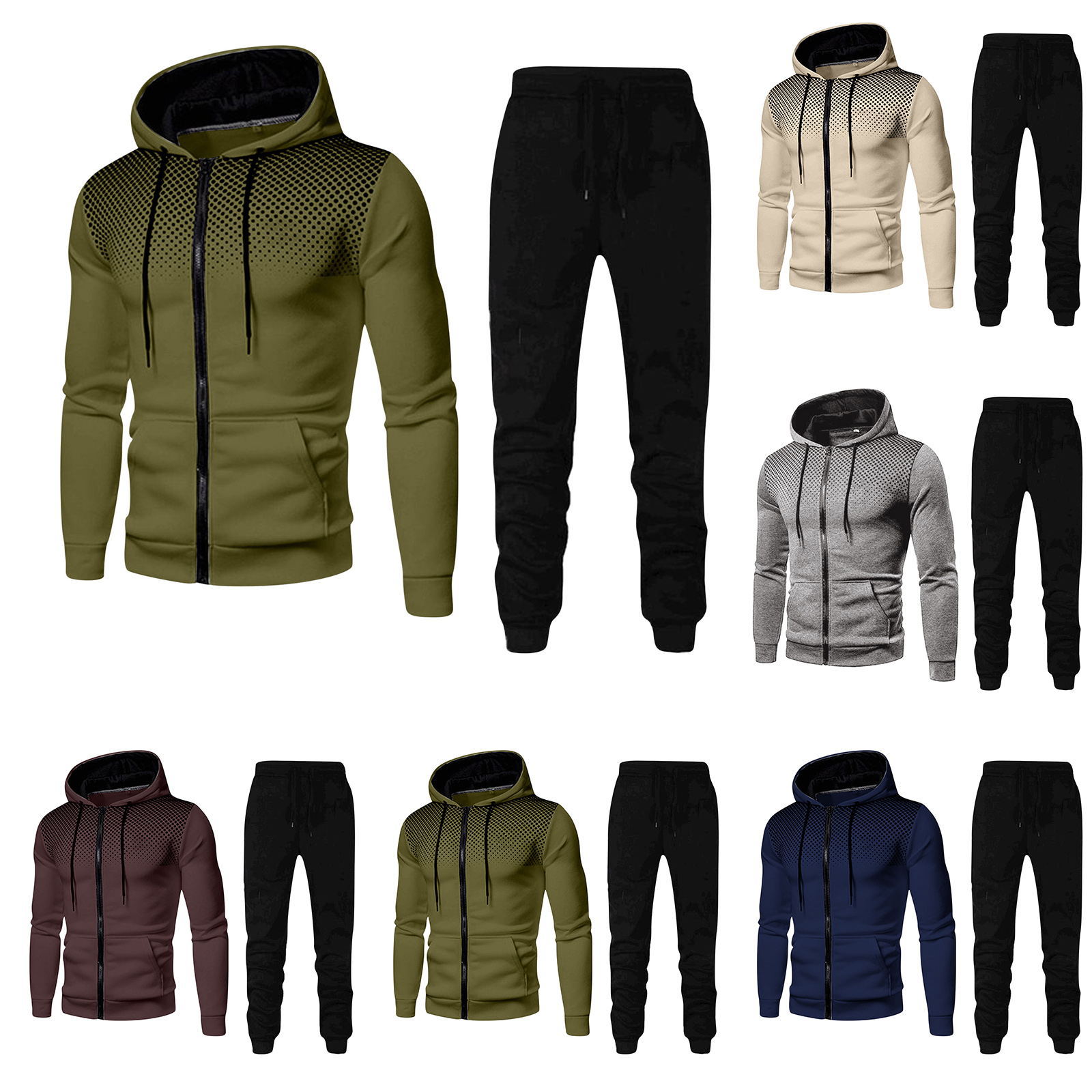 Sweatsuits for Men Long Sleeve 2 Piece Full Zip Hoodie Sweatpants Tracksuit Set Casual Comfy Jogging Suits -4XL Running Jogging Athletic Sports Set, White
Sweatsuits for Men Long Sleeve 2 Piece Full Zip Hoodie Sweatpants Tracksuit Set Casual Comfy Jogging Suits -4XL Running Jogging Athletic Sports Set, White