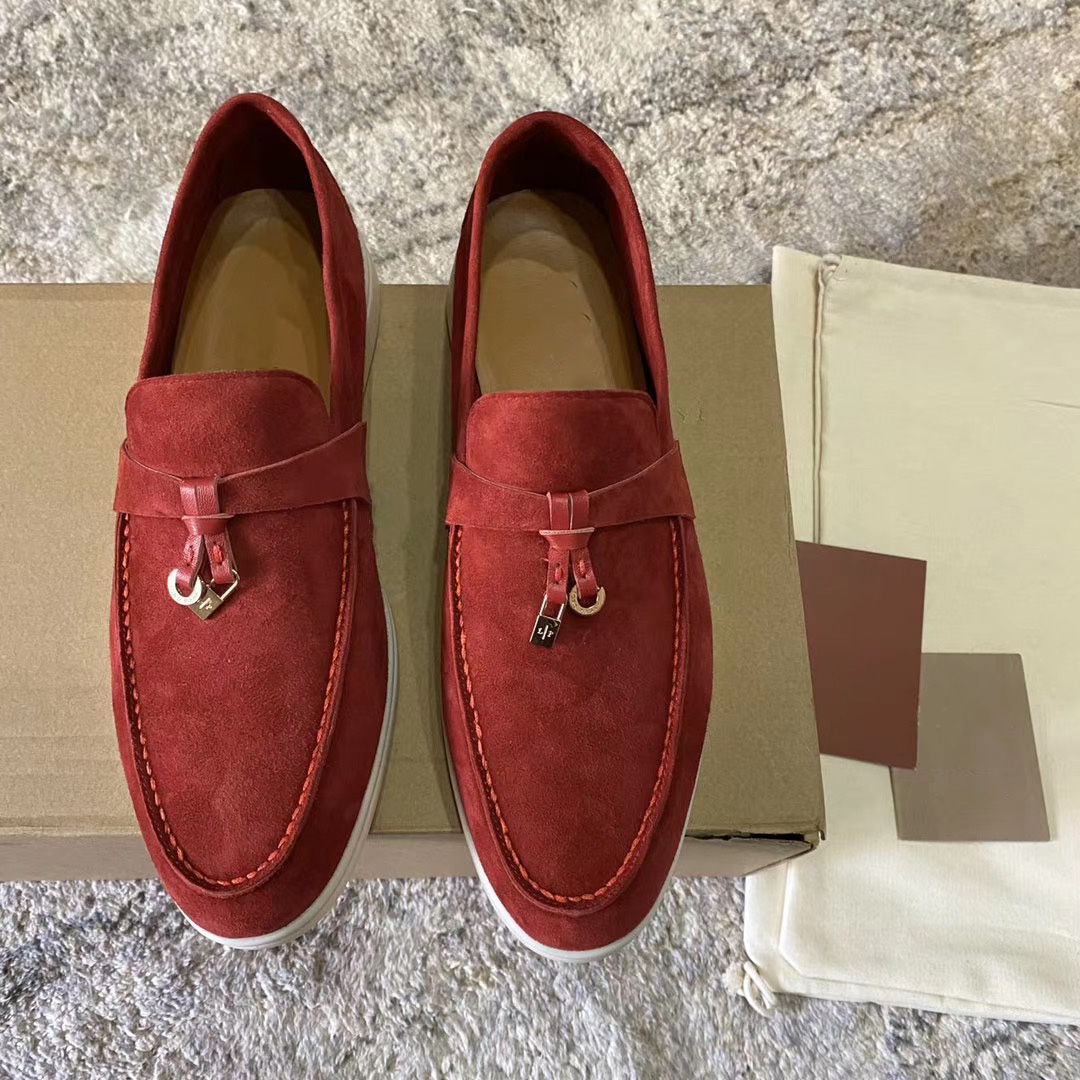 LP PIANA Couples shoes Summer Walk Charms embellished suede loafers Genuine leather casual slip on flats for men Luxury Designer flat Dress shoe factory footwear, 18
LP PIANA Couples shoes Summer Walk Charms embellished suede loafers Genuine leather casual slip on flats for men Luxury Designer flat Dress shoe factory footwear, 18